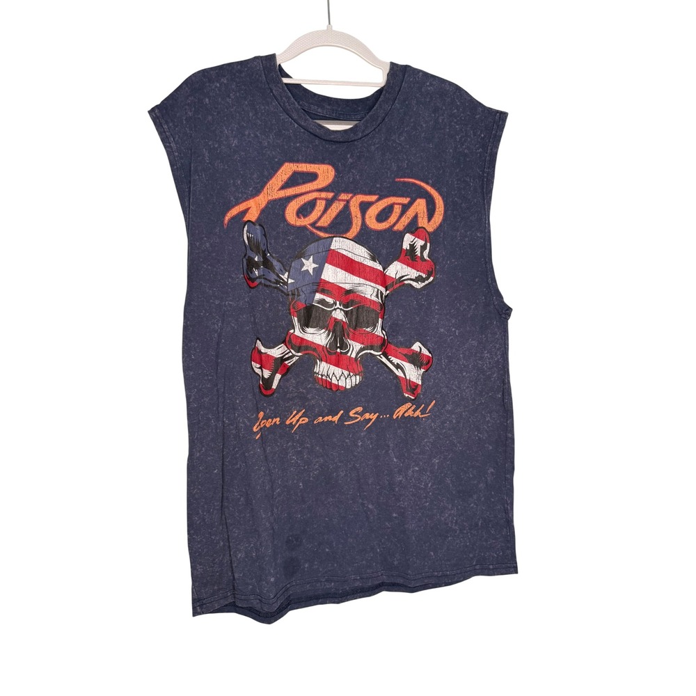 Poison Open up and say ahh sleeveless graphic tour top